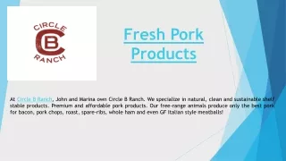 Circle B Ranch Pork