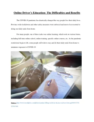 MTO approved online driving courses | Driving School Tech