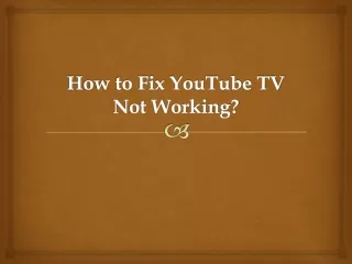 how to fix youtube tv not working