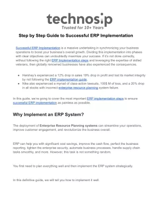 step by step guide to successful