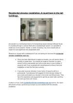 Residential elevator installation_ A must-have in the tall buildings - slide 1