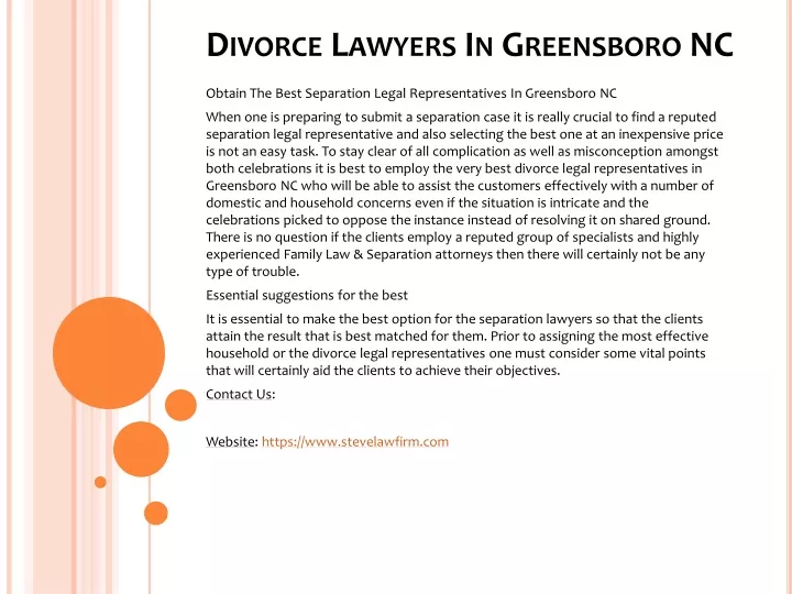 divorce lawyers in greensboro nc