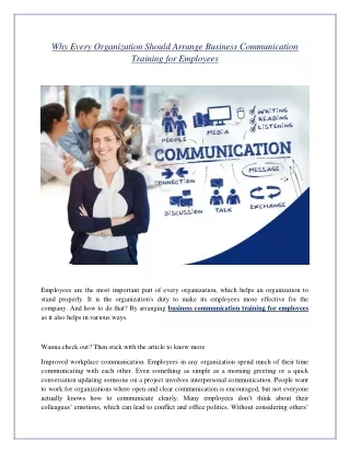 why every organization should arrange business