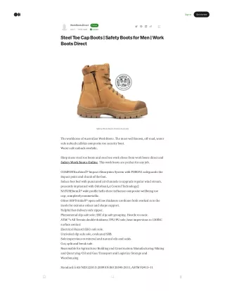 Steel Toe Cap Boots | Safety Boots for Men | Work Boots Direct