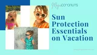 sun protection essentials on vacation