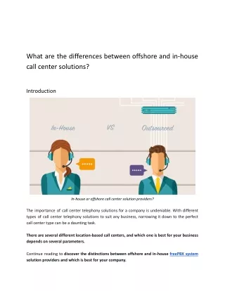 what are the differences between offshore