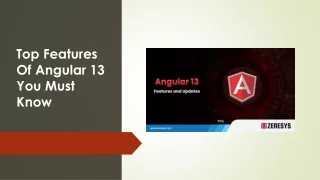 top features of angular 13 you must know