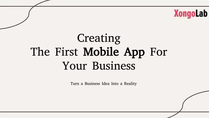 creating the first mobile app for your business
