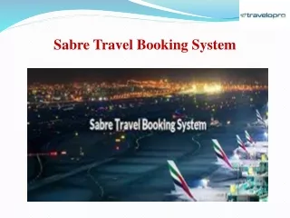 sabre travel booking system