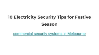 commercial security systems in Melbourne