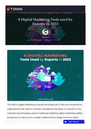 8 digital marketing tools used by experts in 2022