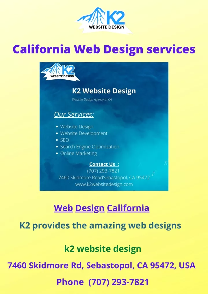 california web design services