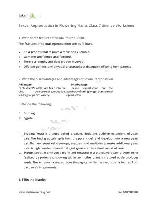 sexual reproduction in flowering plants class