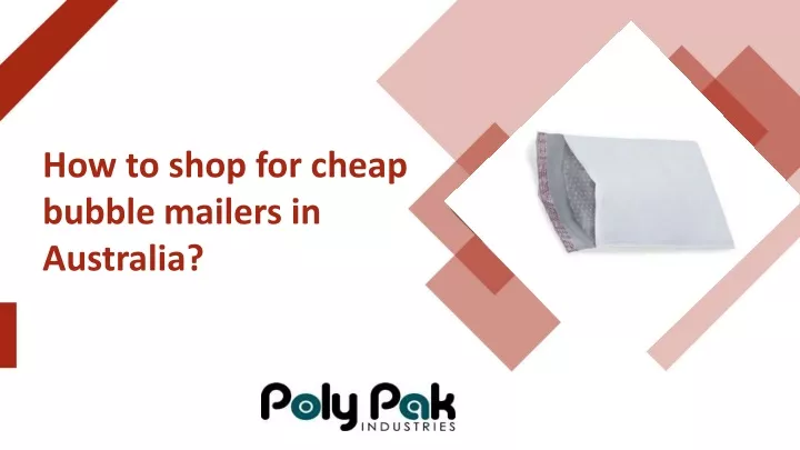 how to shop for cheap bubble mailers in australia
