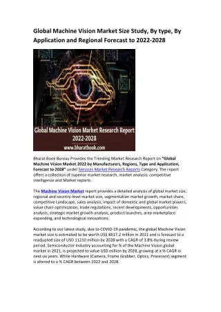 global machine vision market size study by type
