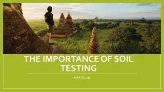 the importance of soil testing