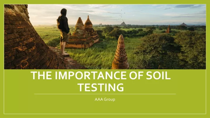 the importance of soil testing