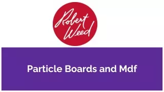 particle boards and mdf