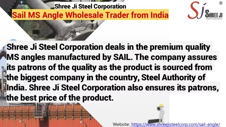 shree ji steel corporation sail ms angle