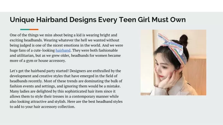unique hairband designs every teen girl must own