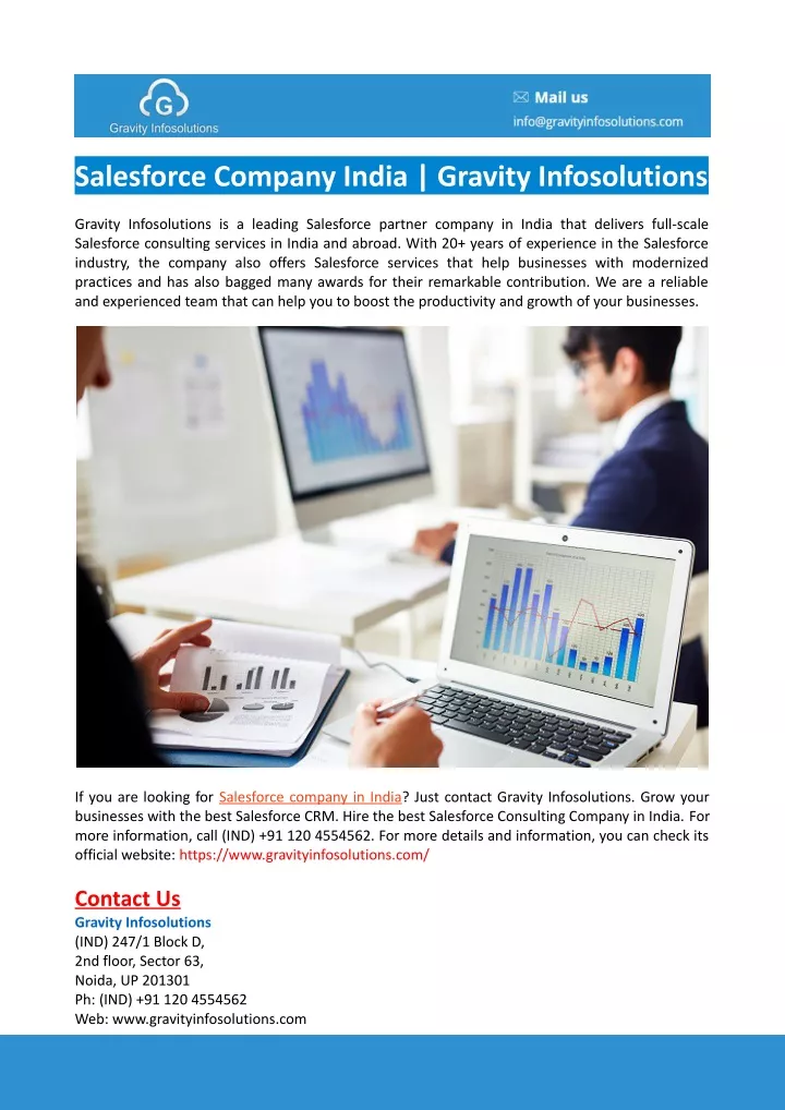 salesforce company india gravity infosolutions