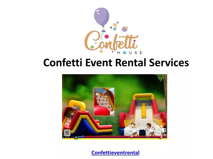 confetti event rental services