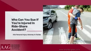 Who Can You Sue If You're Injured In Ride-Share Accident