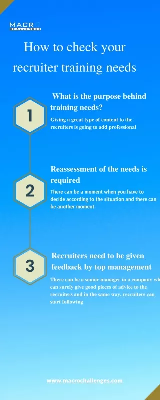 how to check your recruiter training needs