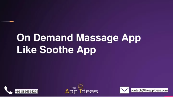 on demand massage app like soothe app