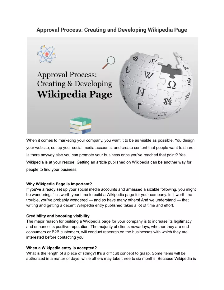 approval process creating and developing