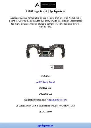 a1989 logic board appleparts io