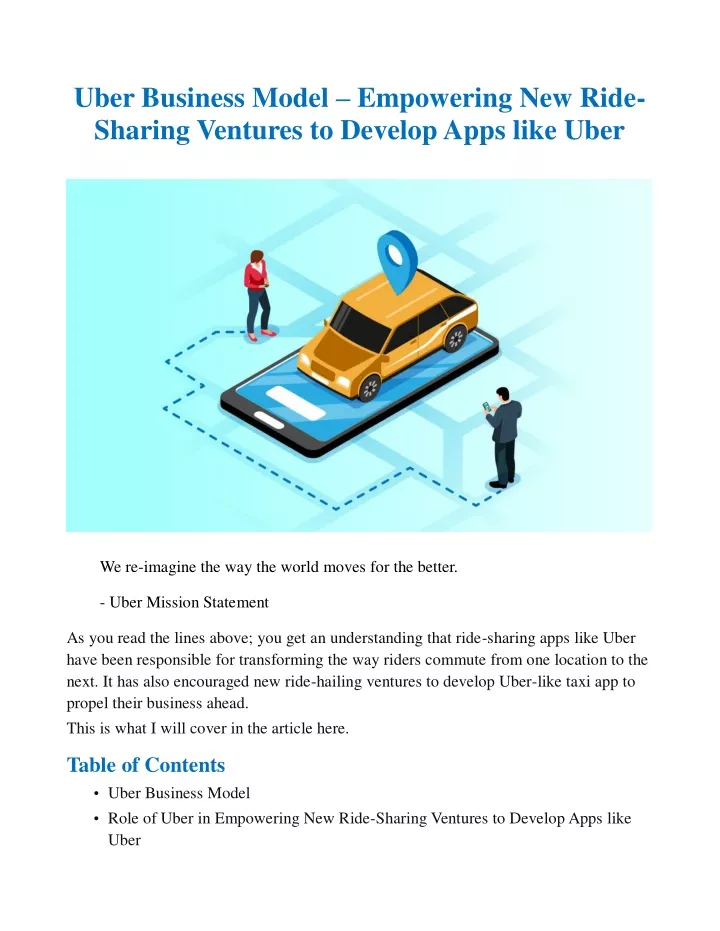 uber business model empowering new ride sharing