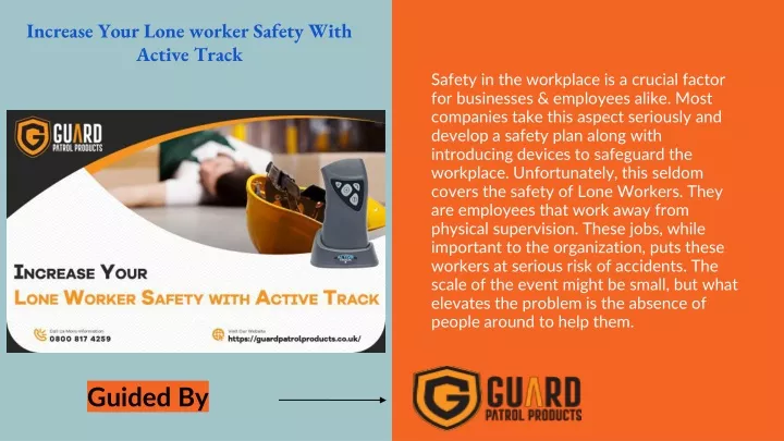 increase your lone worker safety with active track