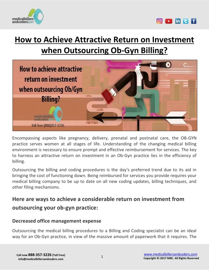 how to achieve attractive return on investment