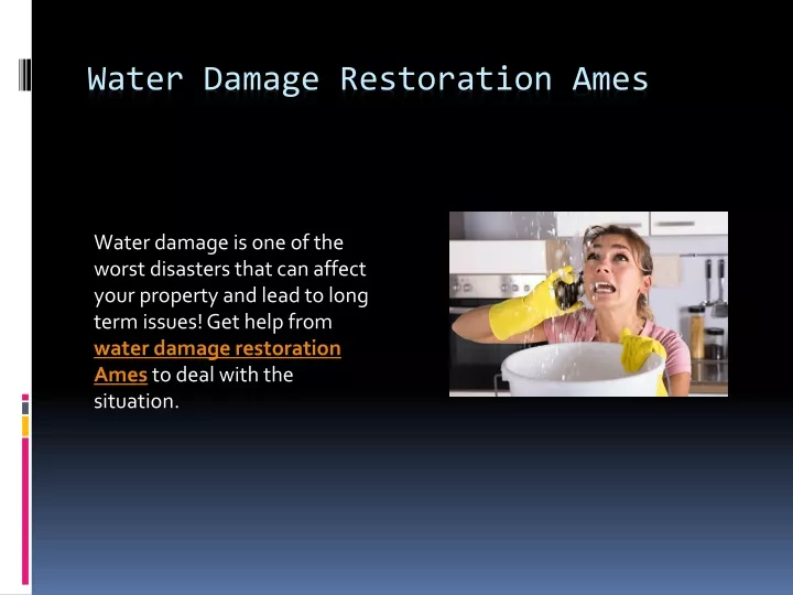 water damage restoration ames