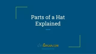 parts of a hat explained