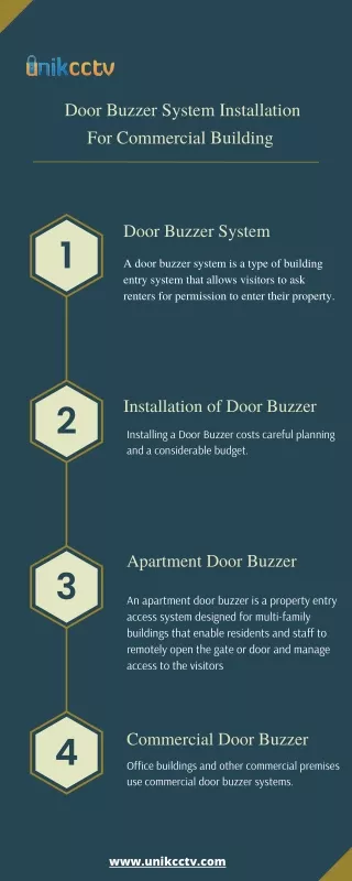 Door Buzzer System Installation For Commercial Building