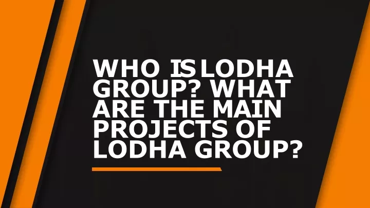 who is lodha