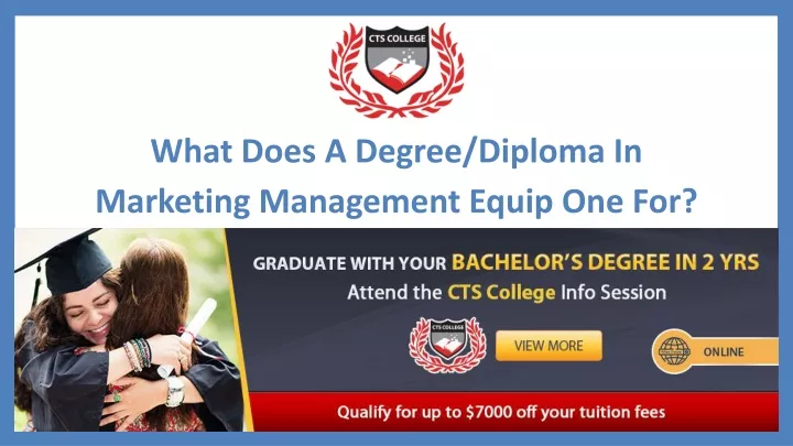 what does a degree diploma in marketing