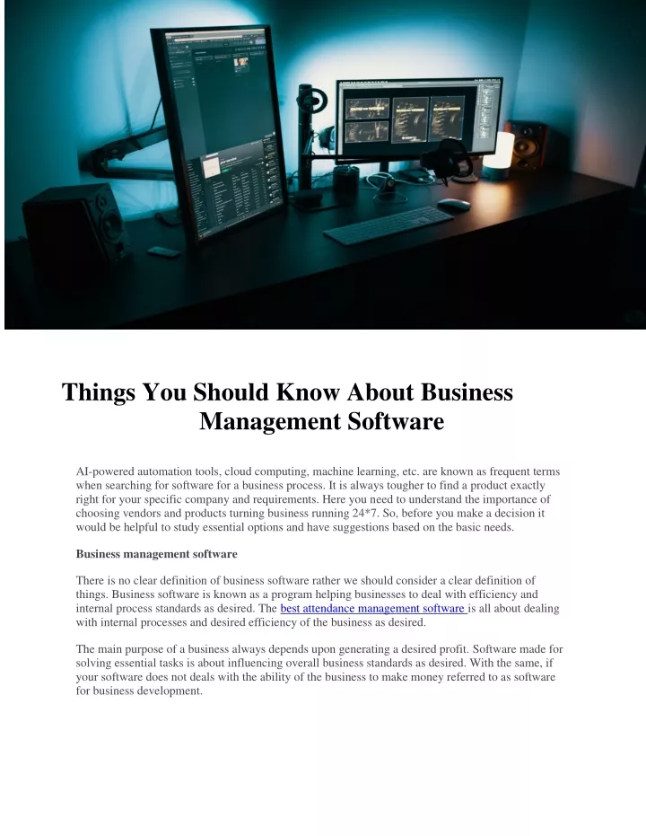 things you should know about business management
