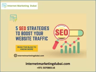 SEO Agency in Dubai | 5 SEO Strategies To Boost Website