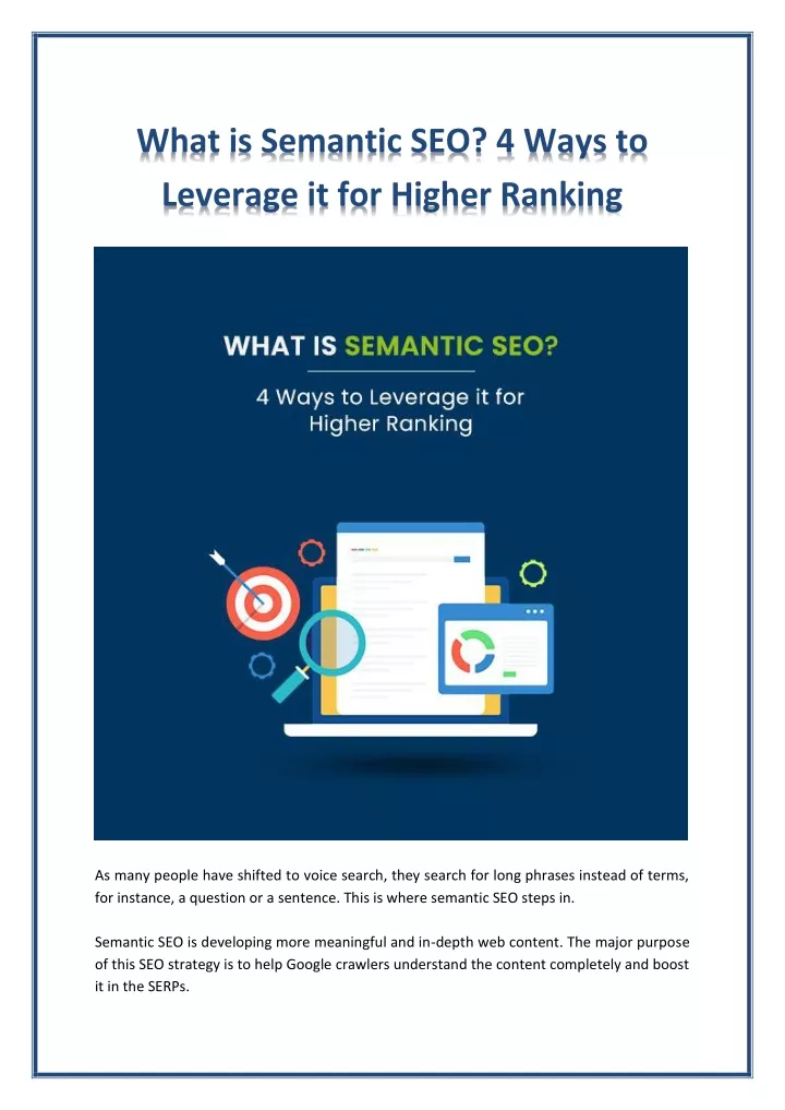 what is semantic seo 4 ways to leverage