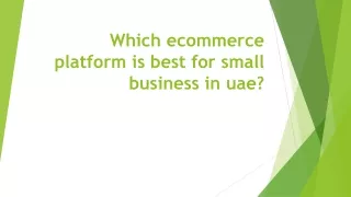which ecommerce platform is best for small