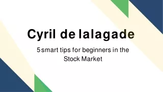 Cyril de Lalagade partage 5 astuces malignes pour débuter en Bourse