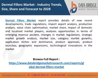 dermal fillers market industry trends size share