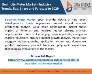 electricity meter market industry trends size