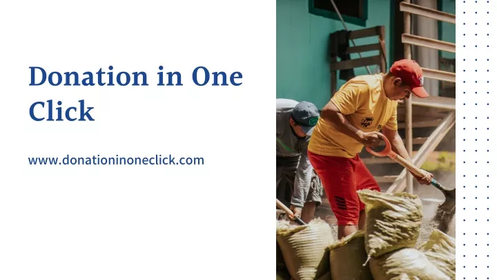 donation in one click
