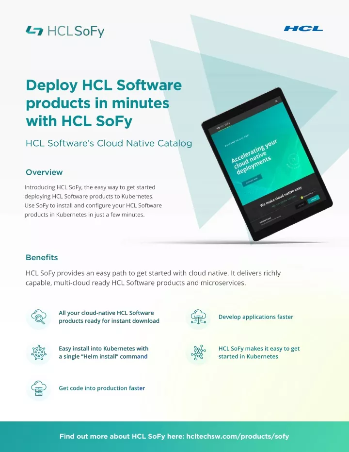 deploy hcl software products in minutes with