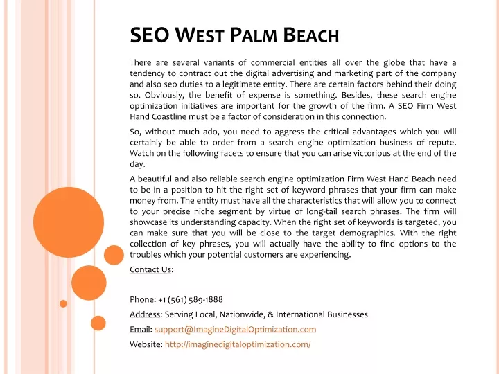 seo west palm beach