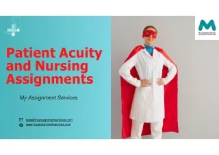 Guide on patient acuity and nursing assignment